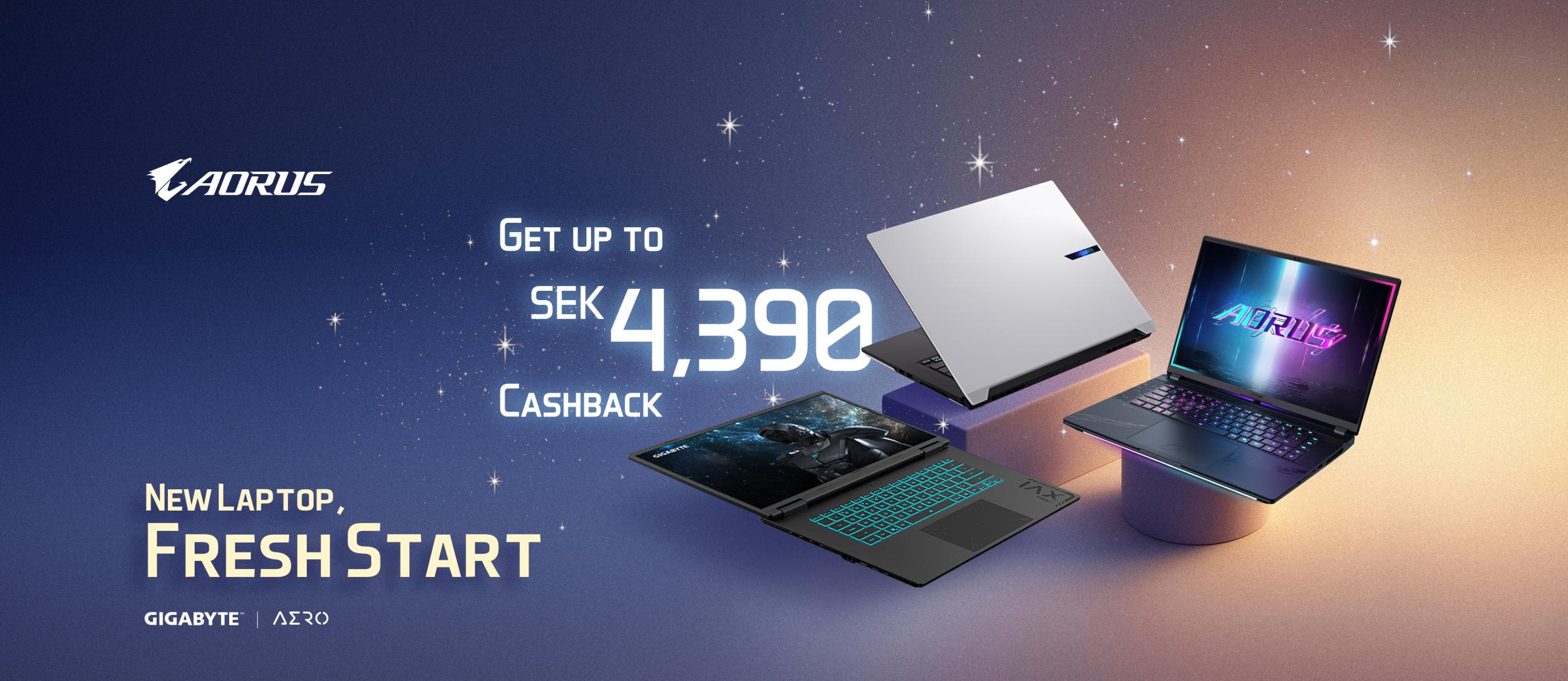 GIGABYTE Laptop Cashback 2025